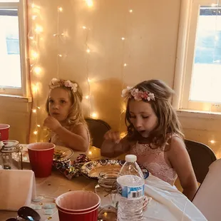 Reception in mess hall