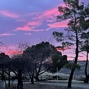 Sunrise at Tehachapi Wine &amp; Cattle Co..