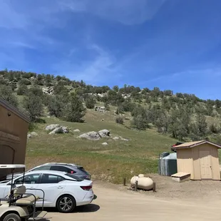 mountain behind winery