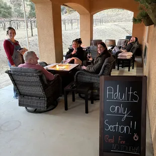 Fire pits at the vineyard!