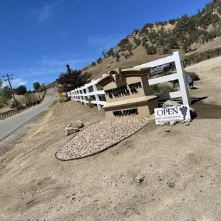 Entrance and clear skies