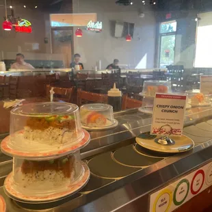 interior, sushi and sashimi