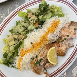 Salmon kebab