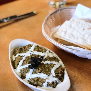 a plate of food on a table