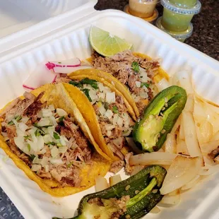 Chipotle pork tacos are fantastic