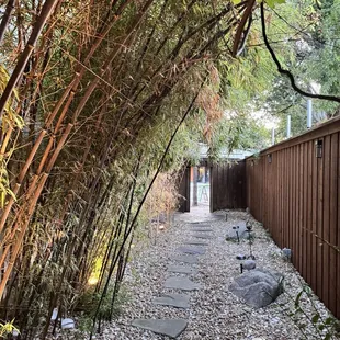 outside
