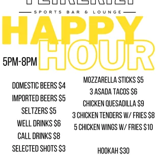 Happy Hour specials!