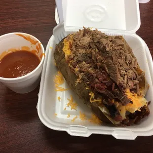 This is a thing of beauty. The brisket baked potato is amazing. Try it, you will not be disappointed.