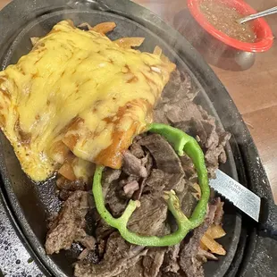 a plate of food on a table