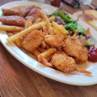 Seafood plate for the kiddo