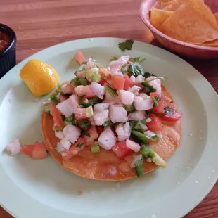 Ceviche Tostada!!