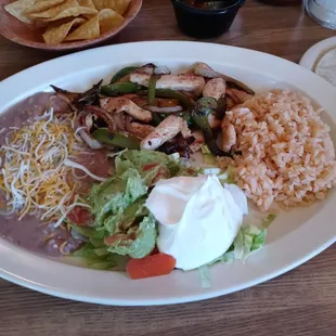 Chicken fajitas