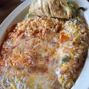 Chicken Enchilada Plate