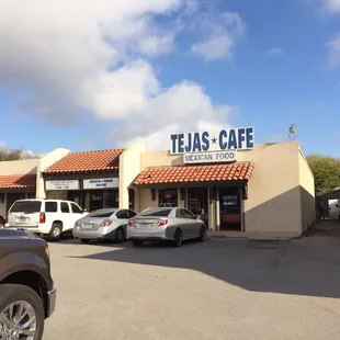 Store front in strip mall. Inside is bigger than it looks.