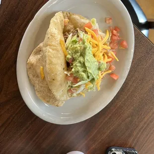 Puffy taco and cheesy taco