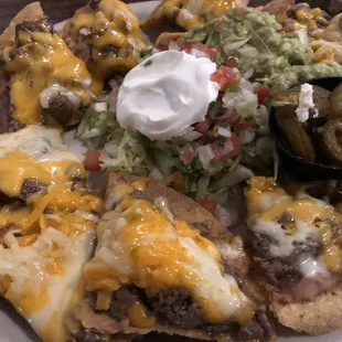 Beef fajita nachos were delicious!