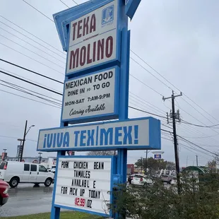 Sign- Viva Tex/Mex!