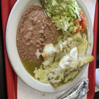 Green Enchiladas Plate