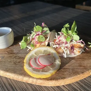 Jicama lobster tacos