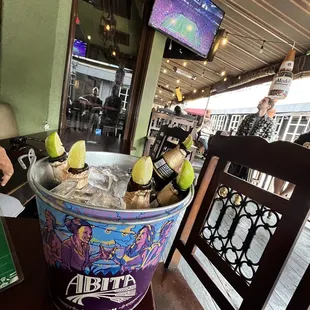 Nice cold bucket of Mexican beer