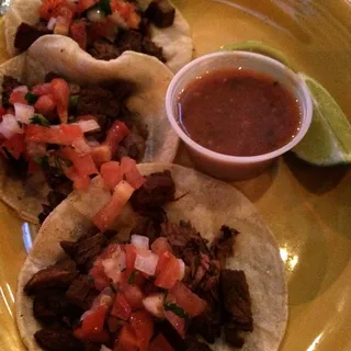 3 Asada Steak Tacos