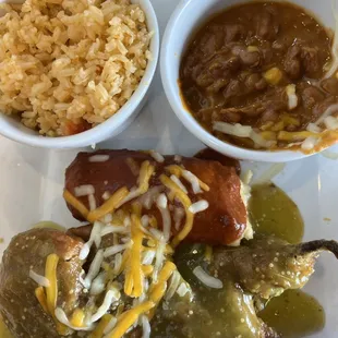 chili relleno and tamale