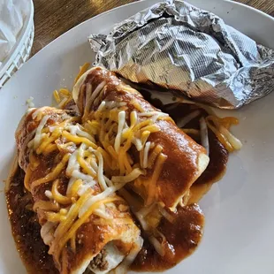 Burrito, enchilada