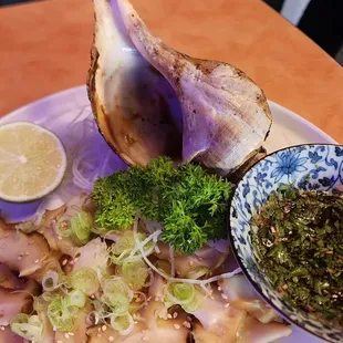 a plate of food on a table
