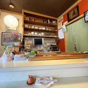 Bar area... actually only 7 seats here and one table that could seat (probably) 4 people