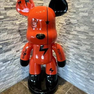 Entrance welcome mascot