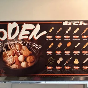 Oden menu