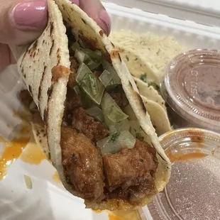 Al pastor was delicious