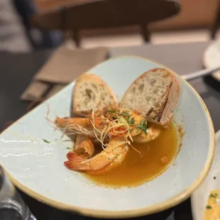 Lemon butter shrimp