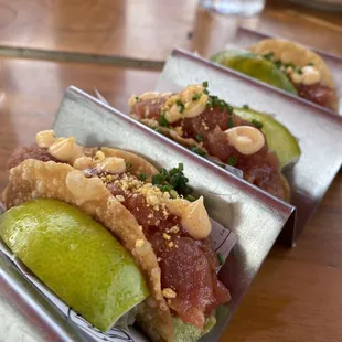 Ahi Tuna Taquitos