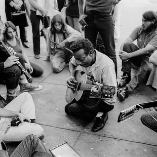 Teaming with radical thought and expression-from buskers to protesters-Telegraph was a haven to the counter culture movement of the late 60s