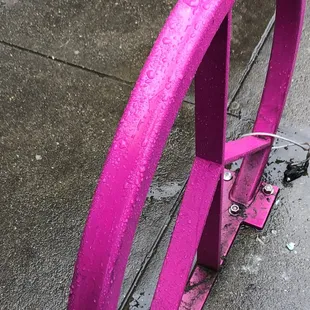 Bike parking outside Games of Berkeley.