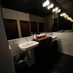 Sinks in our own private bathroom. Mints for our stinky breath.