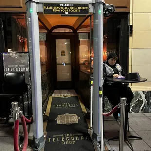 Our own private pat down area