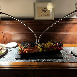 Some of the foods out for the night. Food depends on how many people get the upgrade to telegraph room and tonight we were not many.