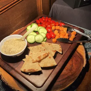 Some more of the food available for those who paid an extra $60 a pop to not be by other people