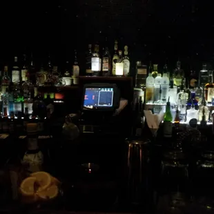a bartender at a bar