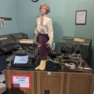 Mannequins telling stories about the importance of phones. Cheesy but fun