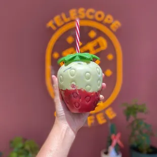 seasonal: strawberry milk with matcha (08/2024)