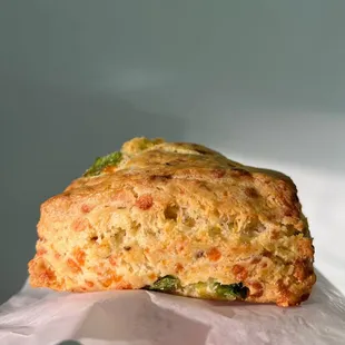 Delicious cheddar biscuit!