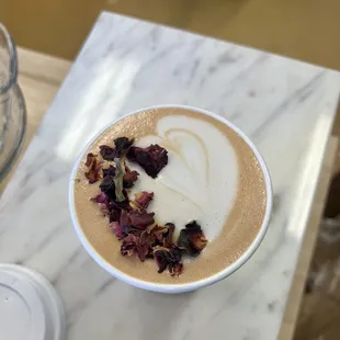 Rose latte