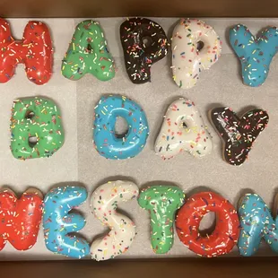 Birthday donuts