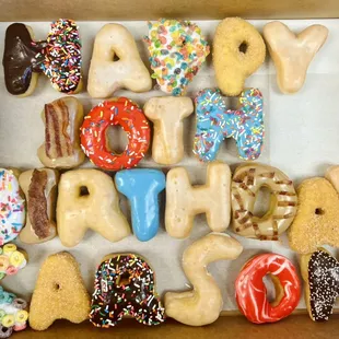 Happy birthday donuts