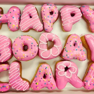 Happy birthday donuts!