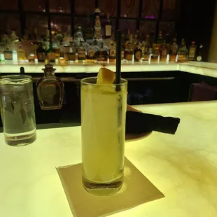 Basil instinct. Bartender left out the sugar because i do not like sweet drinks. It was yummy!!!