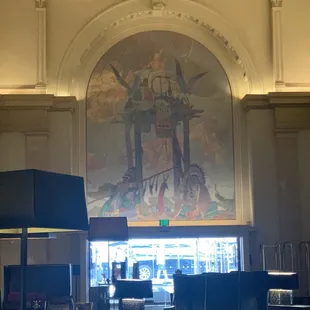 the interior of a restaurant